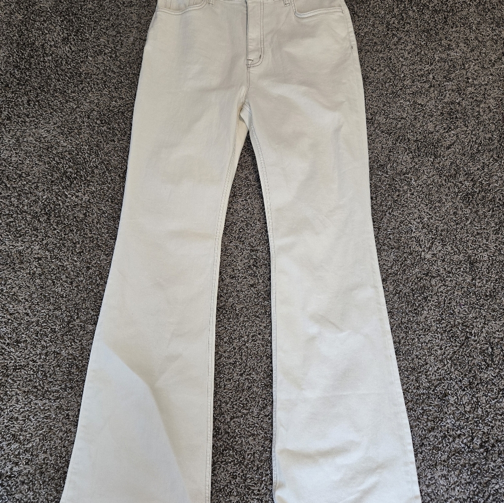 Current/Elliott Women's High Rise Jeans - Cream